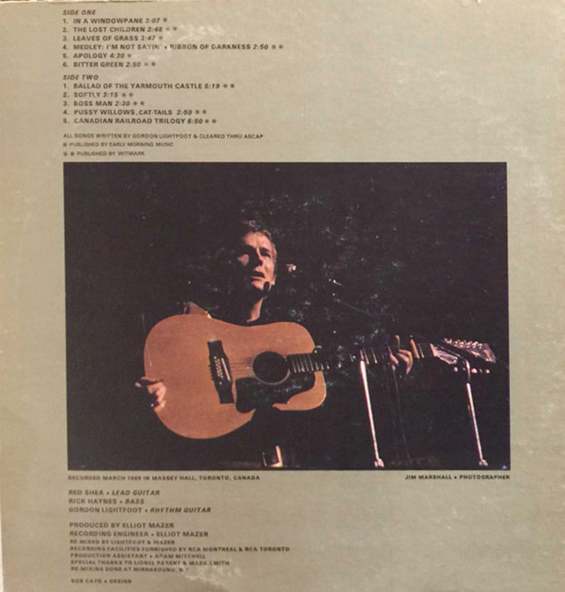 Gordon Lightfoot – Sunday Concert - 1969