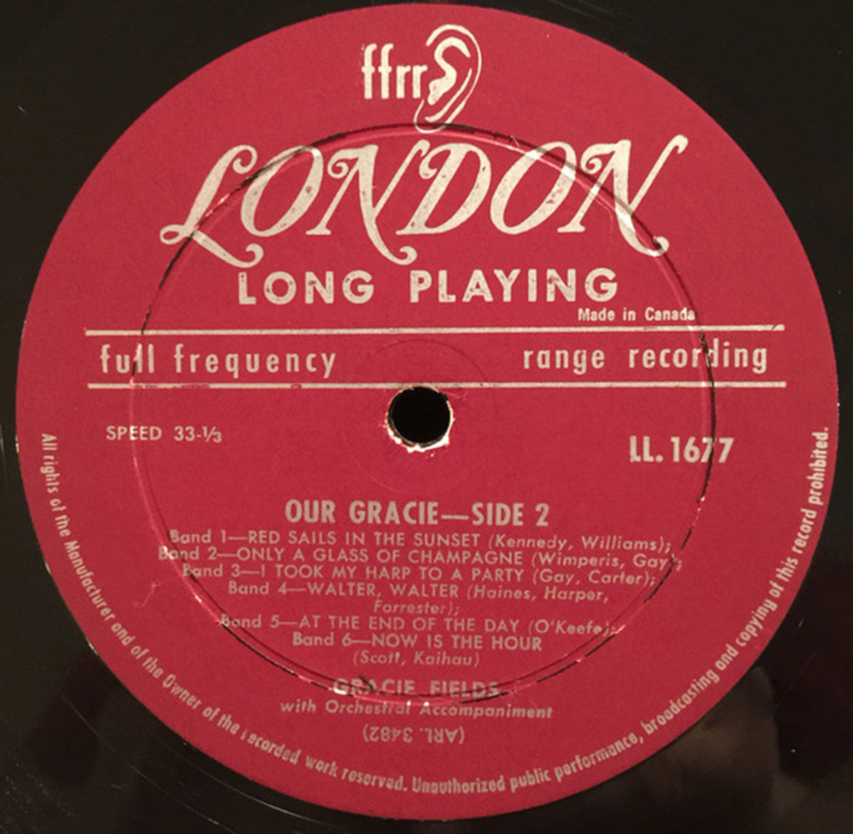 Gracie Fields – Our Gracie - Favorite Songs By Gracie Fields - Mono VinylPursuit.com