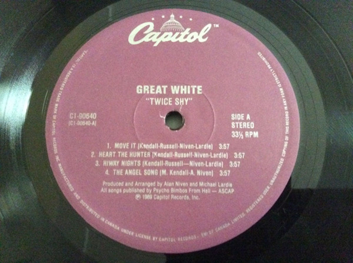 Great White - Twice Shy - 1989 Original!