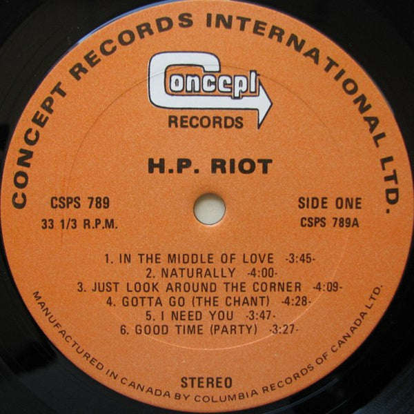HP Riot – HP Riot - Vinyl Pursuit Inc