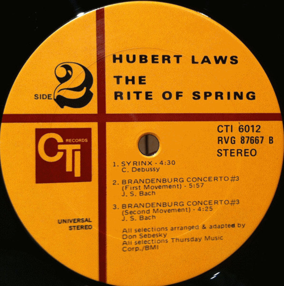 Hubert Laws – The Rite Of Spring