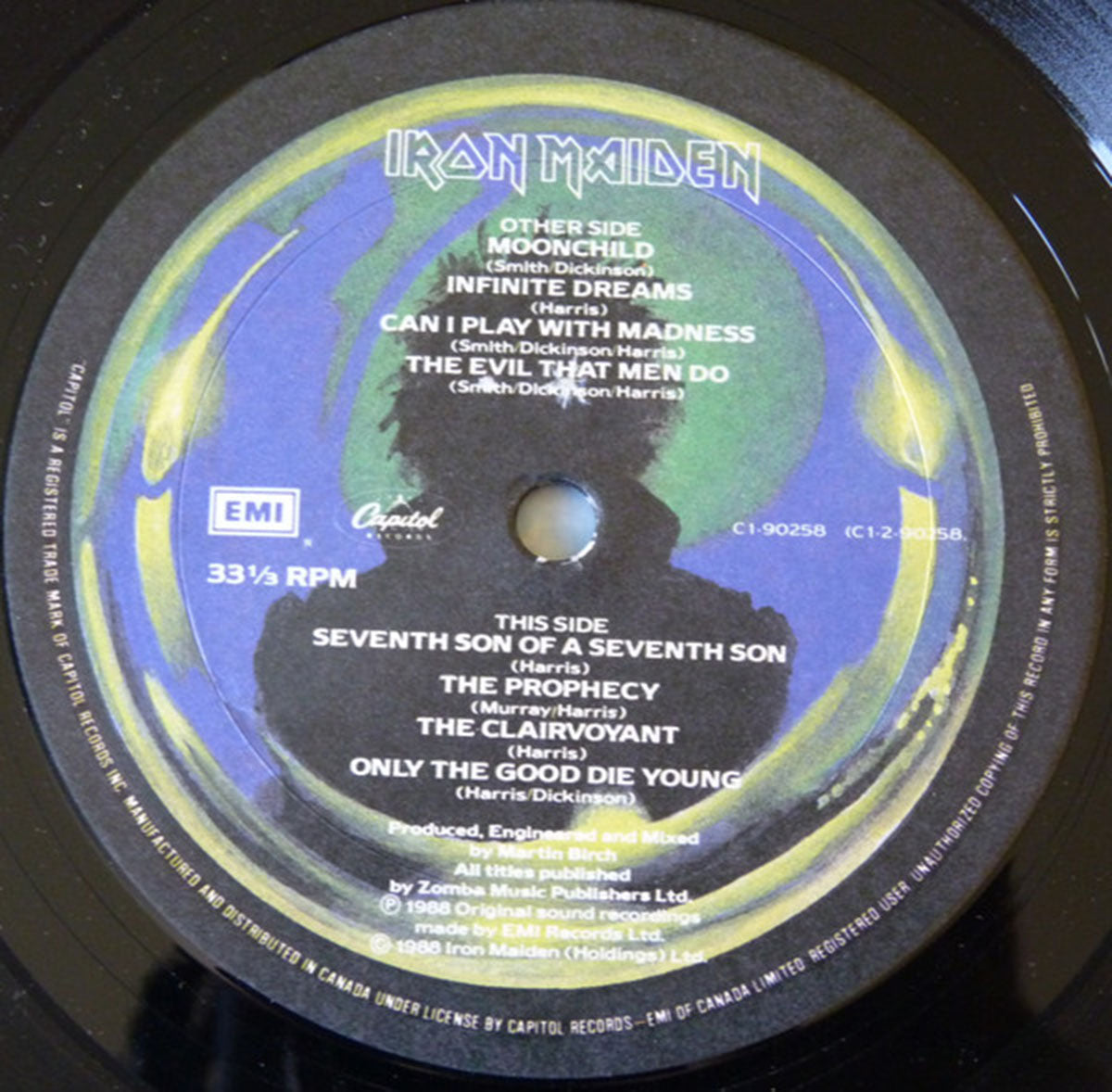 Iron Maiden – Seventh Son Of A Seventh Son - Original VinylPursuit.com