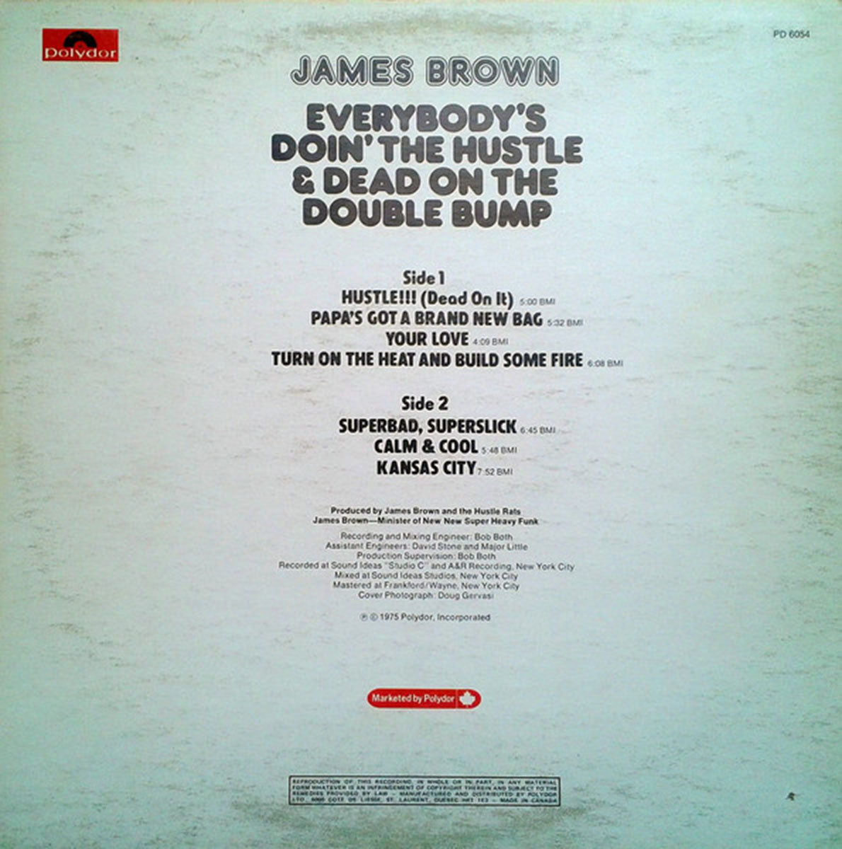 James Brown – Everybody's Doin' The Hustle & Dead On The Double Bump