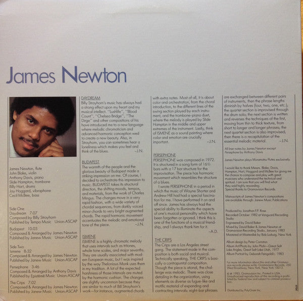 James Newton – James Newton - 1983 US Pressing