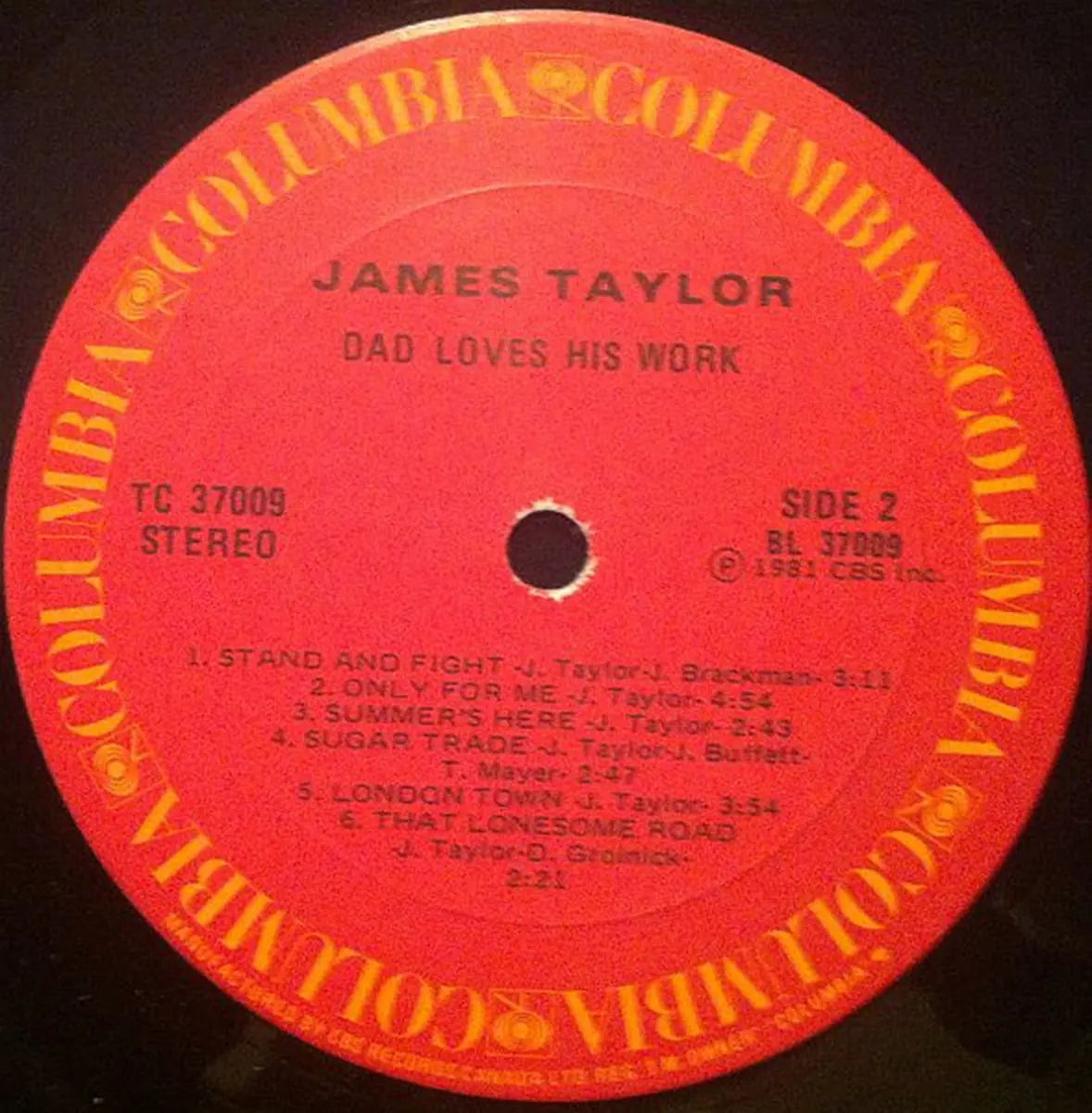 James Taylor – Dad Loves His Work - 1981 Vinyl Pursuit Inc