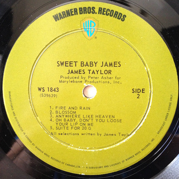 James Taylor – Sweet Baby James  - 1970