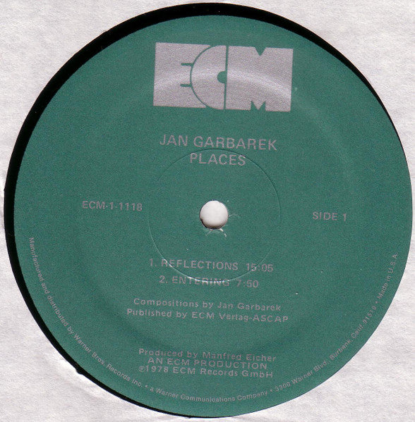 Jan Garbarek – Places - 1978 US Pressing