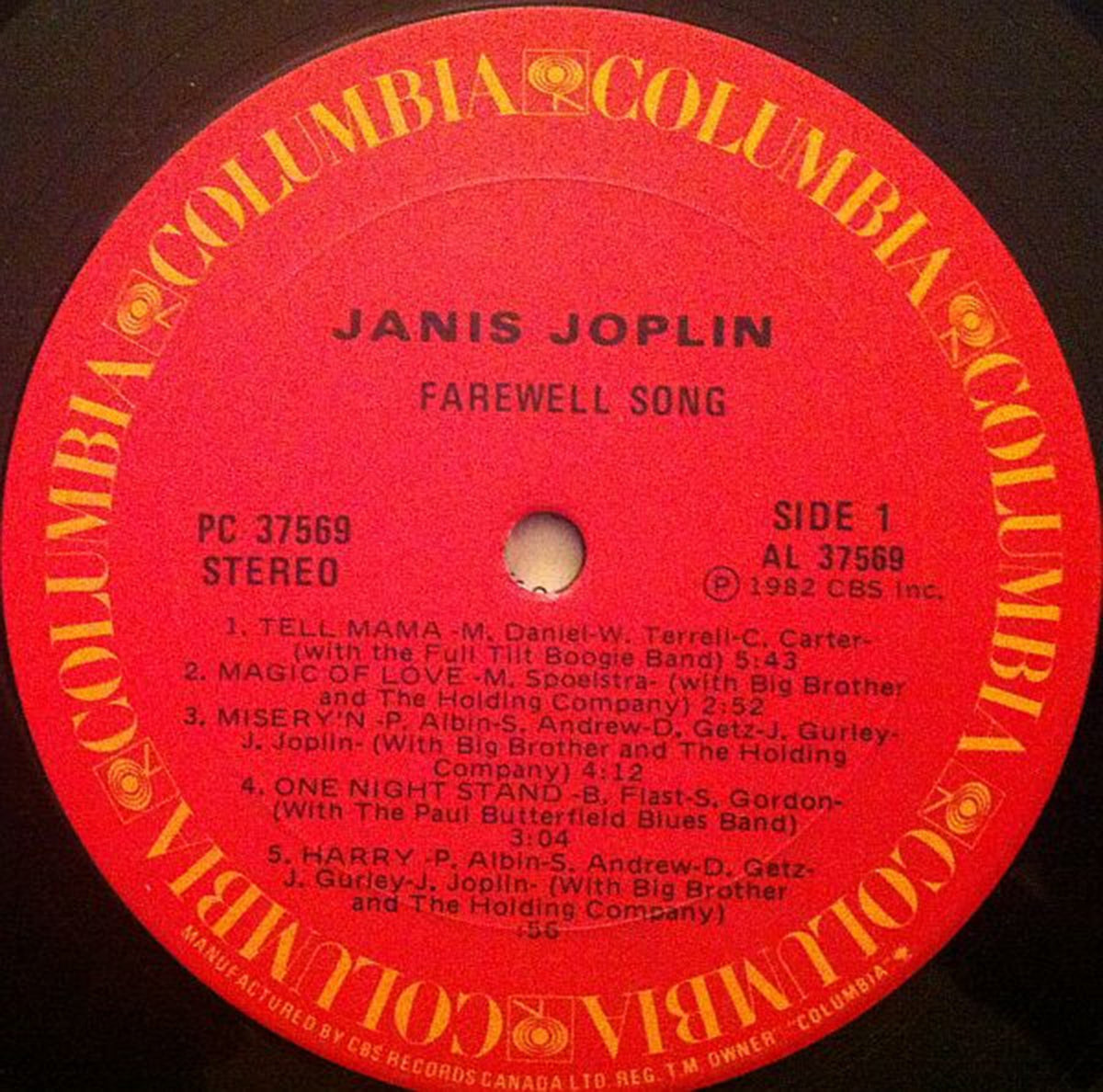 Janis Joplin – Farewell Song - 1982