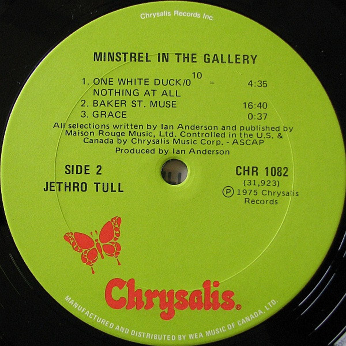 Jethro Tull – Minstrel In The Gallery - 1975