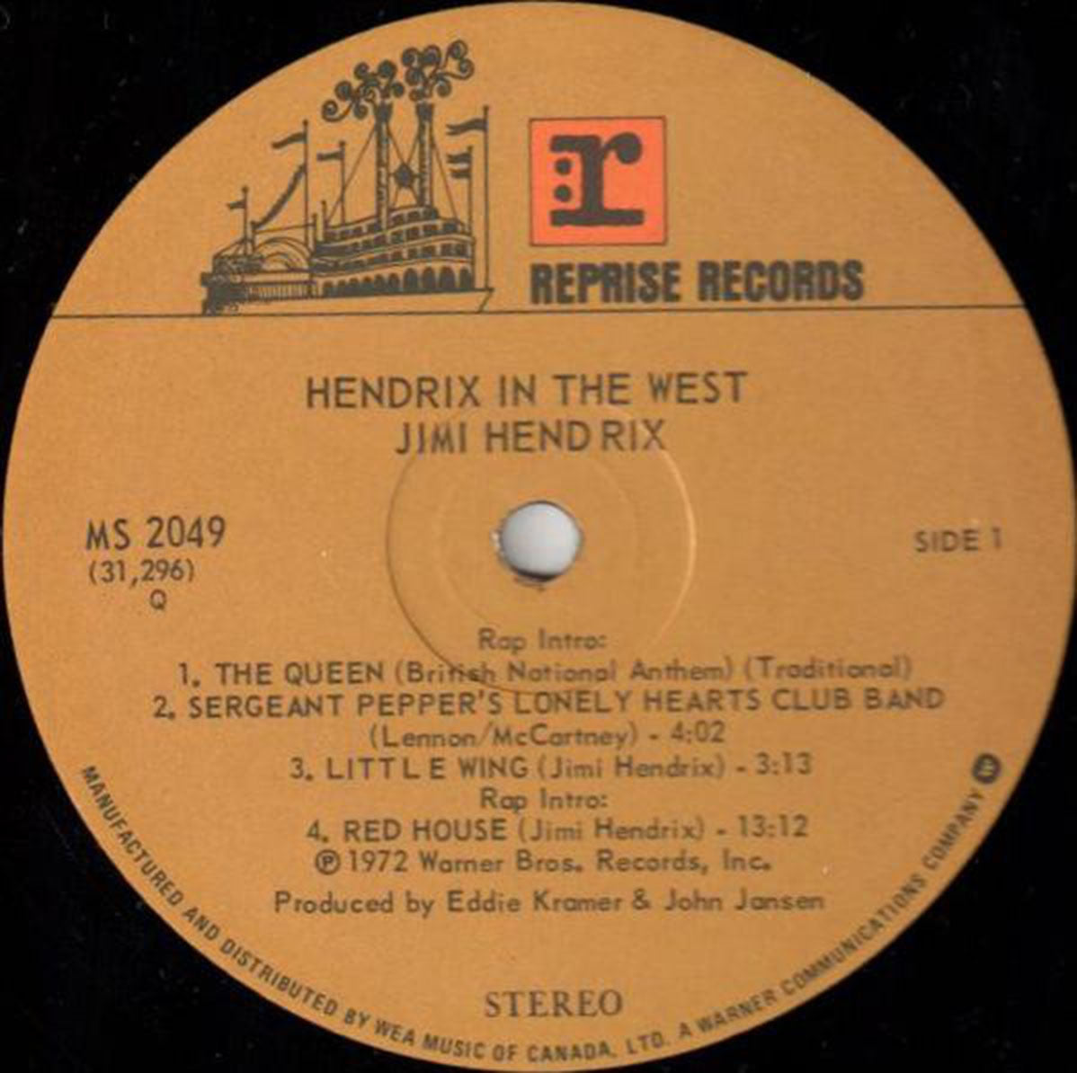 Jimi Hendrix – Hendrix In The West VinylPursuit.com