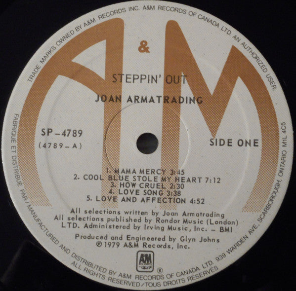 Joan Armatrading – Steppin' Out - 1979