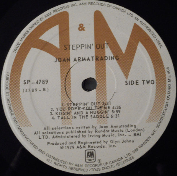 Joan Armatrading – Steppin' Out - 1979