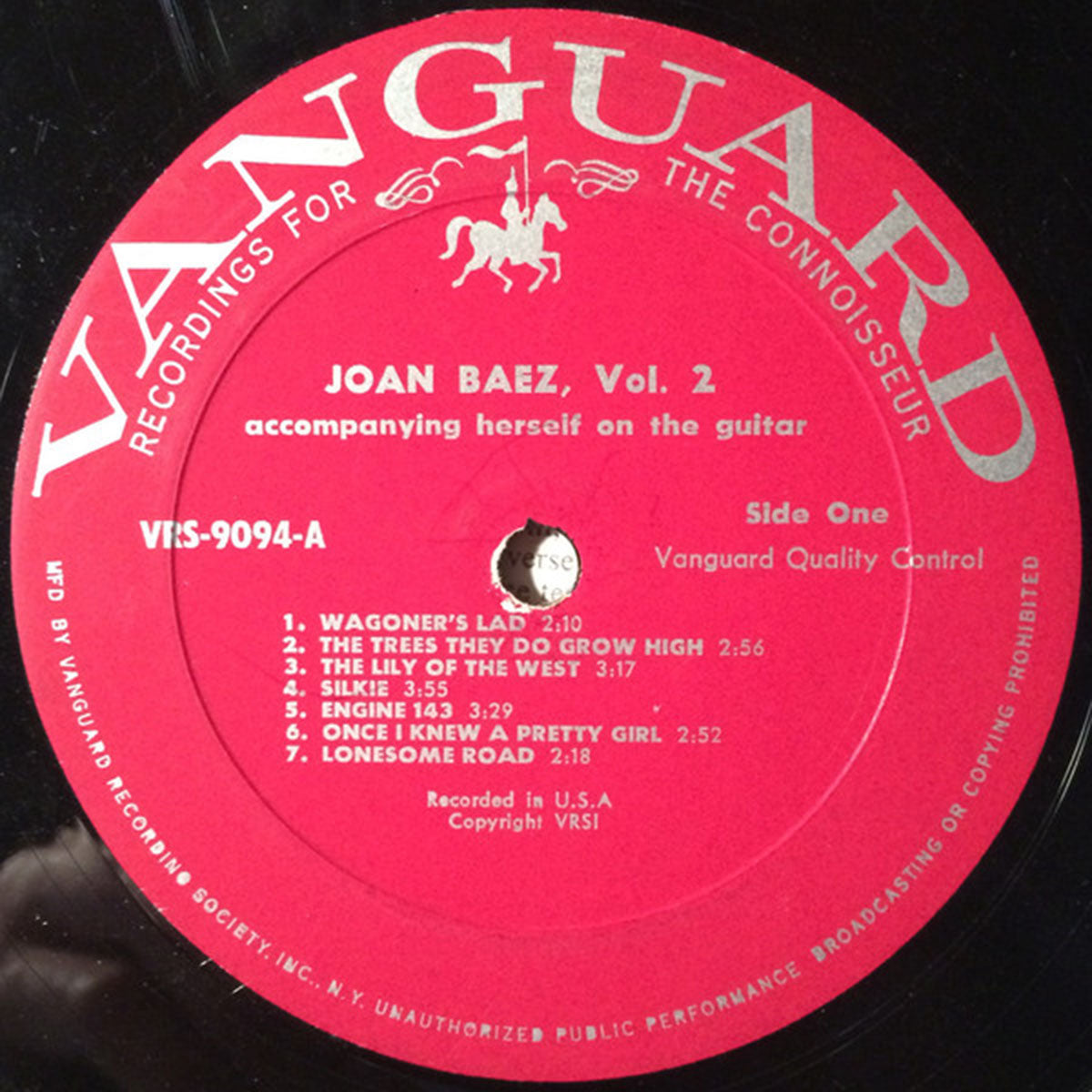 Joan Baez – Joan Baez Vol. 2 - US Pressing Mono