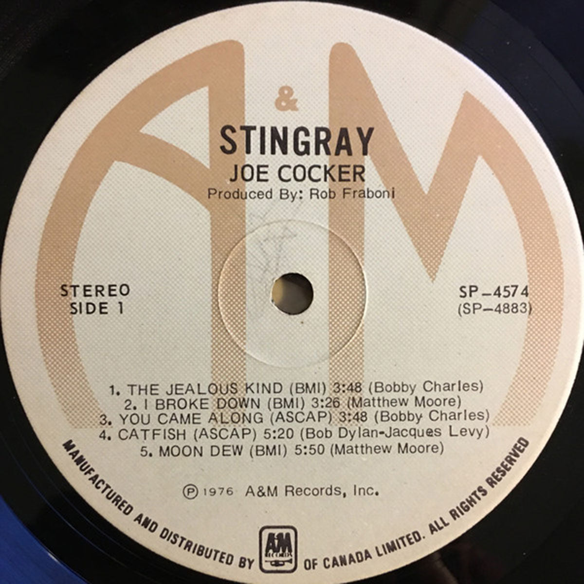 Joe Cocker – Stingray - 1976