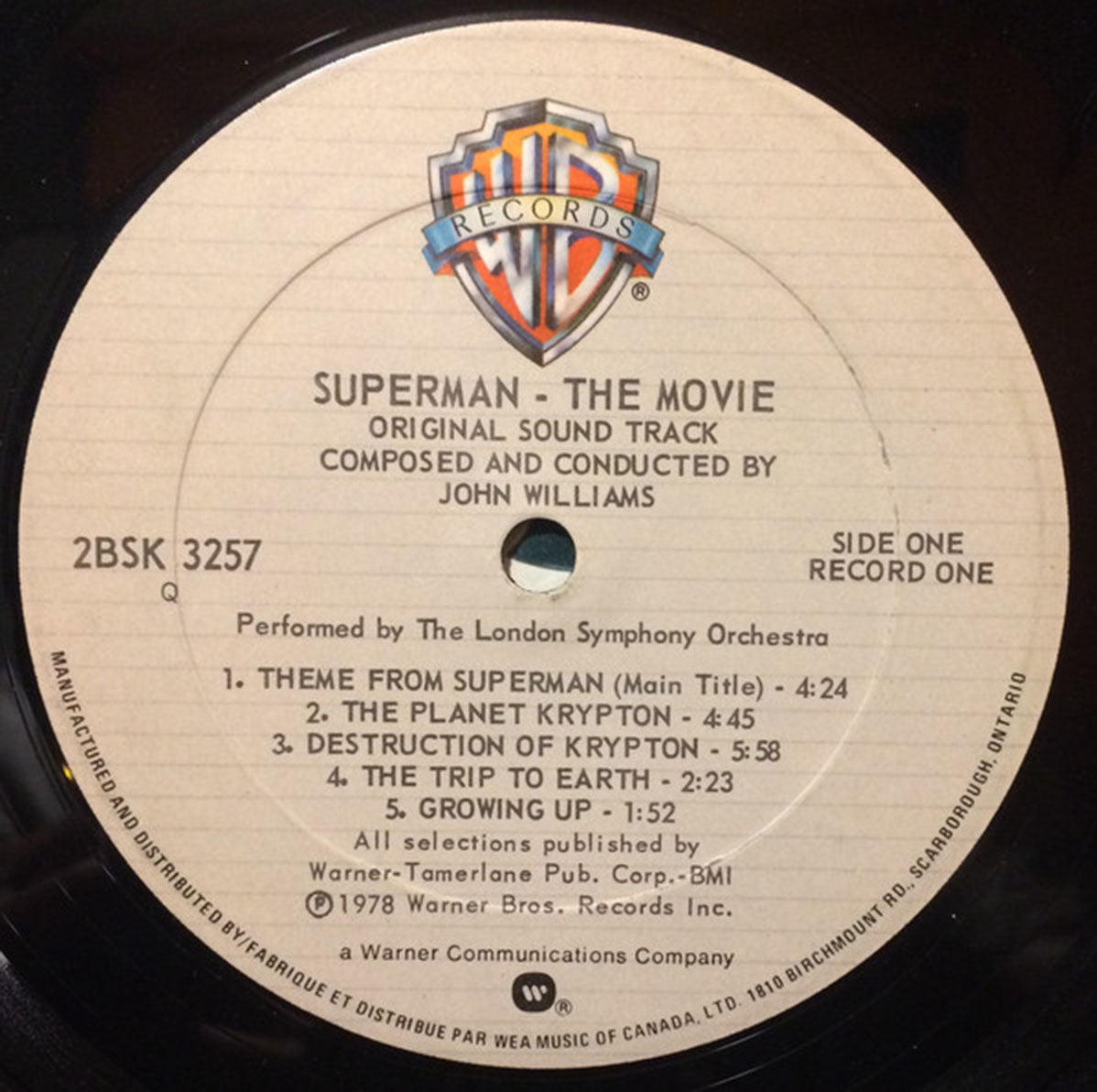 Superman - The Movie - Original Movie Soundtrack VinylPursuit.com