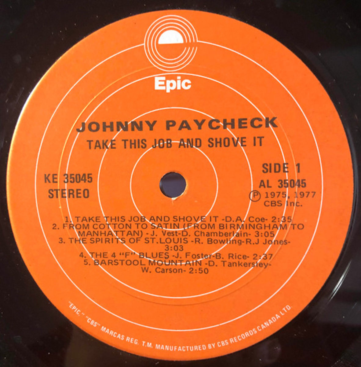 Johnny Paycheck – Take This Job And Shove It - 1977  Original