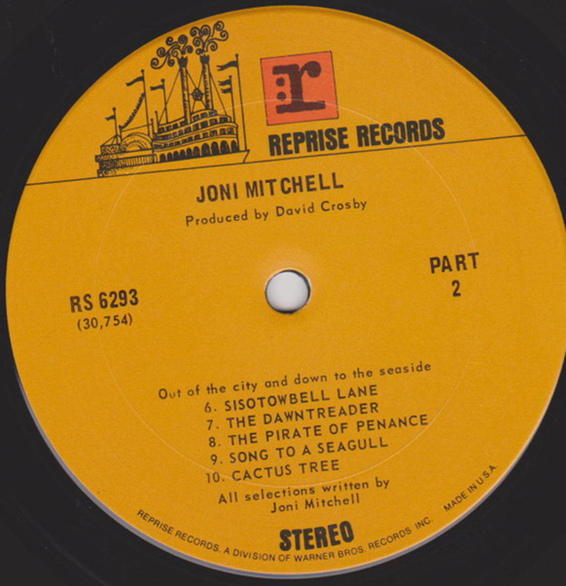 Joni Mitchell – Song To A Seagull US Pressing