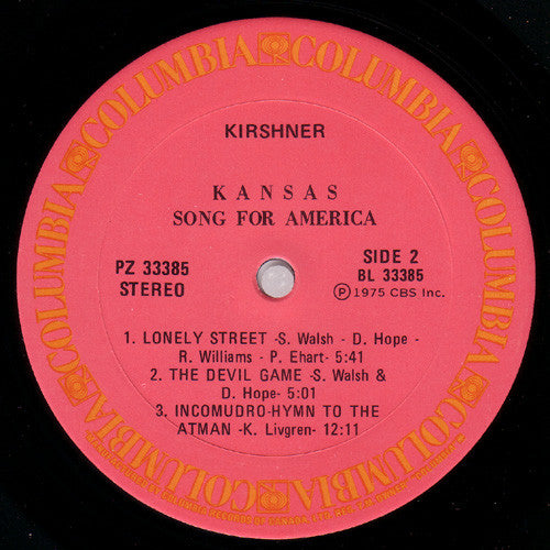 Kansas – Song For America - 1975