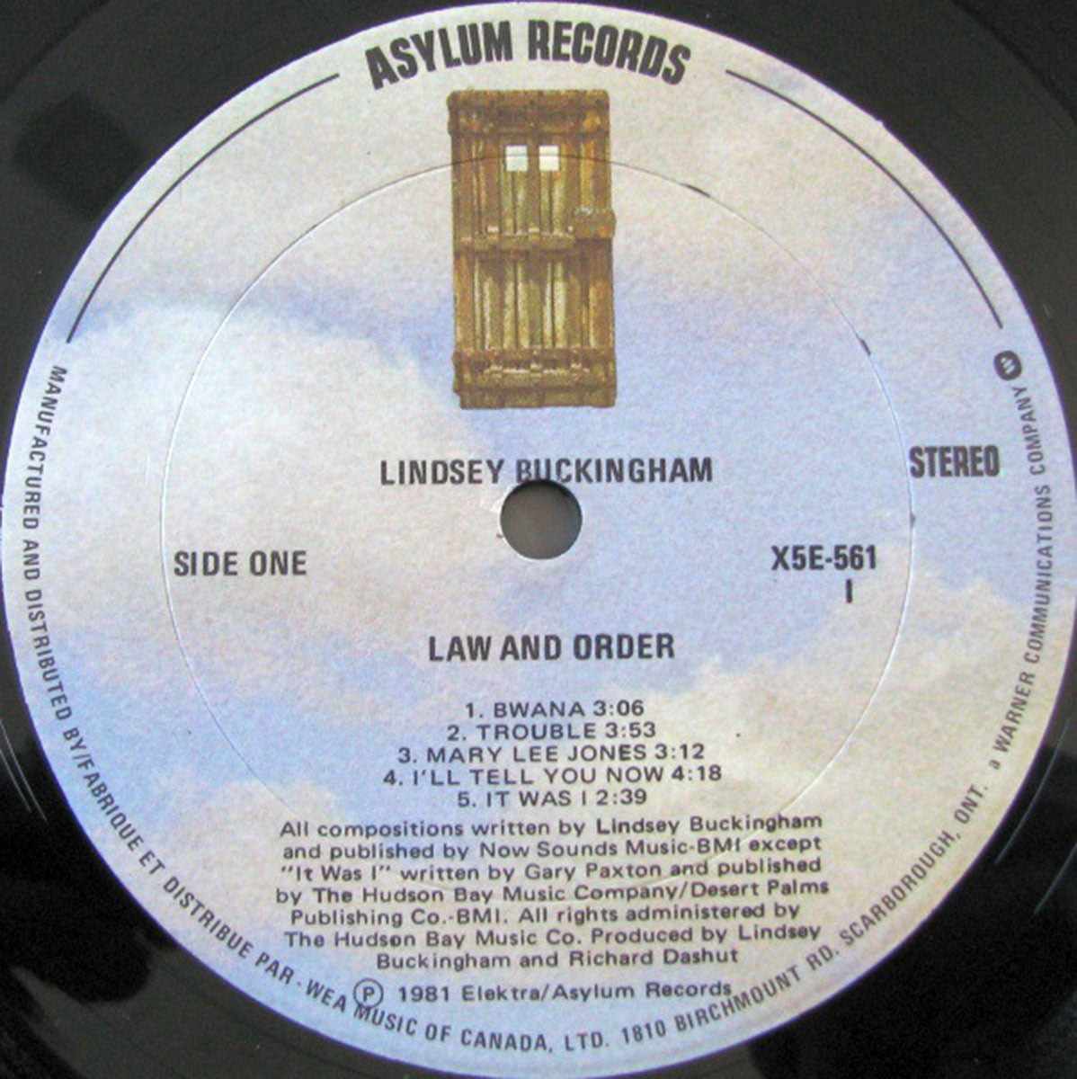 Lindsey Buckingham – Law And Order