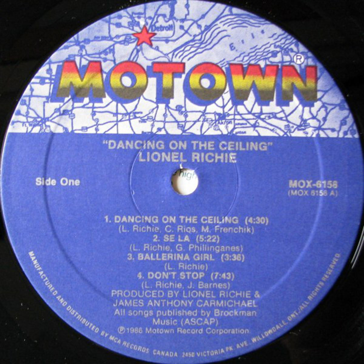 Lionel Richie – Dancing On The Ceiling - 1986