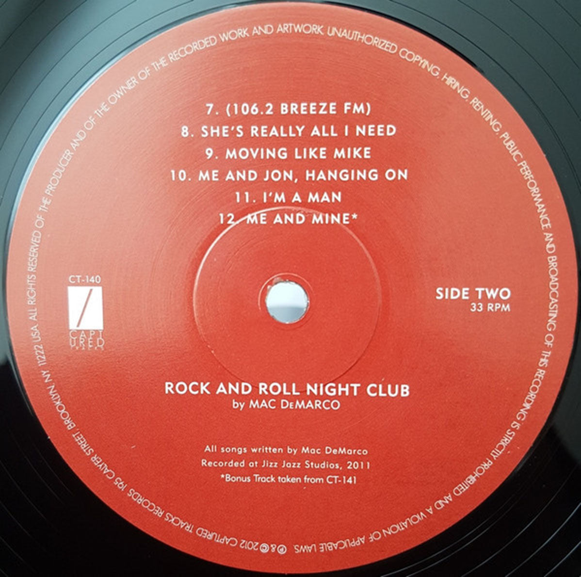 Mac Demarco – Rock And Roll Night Club - US Pressing
