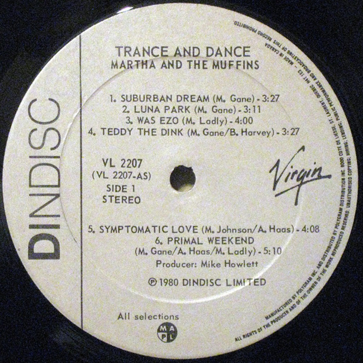 Martha And The Muffins – Trance And Dance - 1980