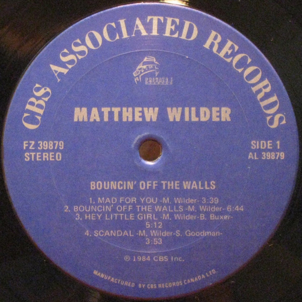 Matthew Wilder – Bouncin' Off The Walls - 1984
