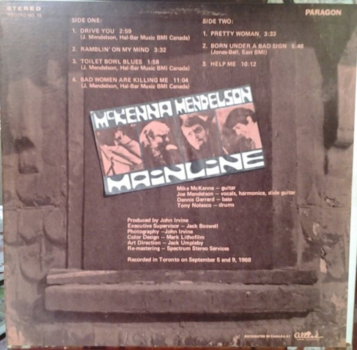 McKenna Mendelson Mainline – McKenna Mendelson Blues - 1969