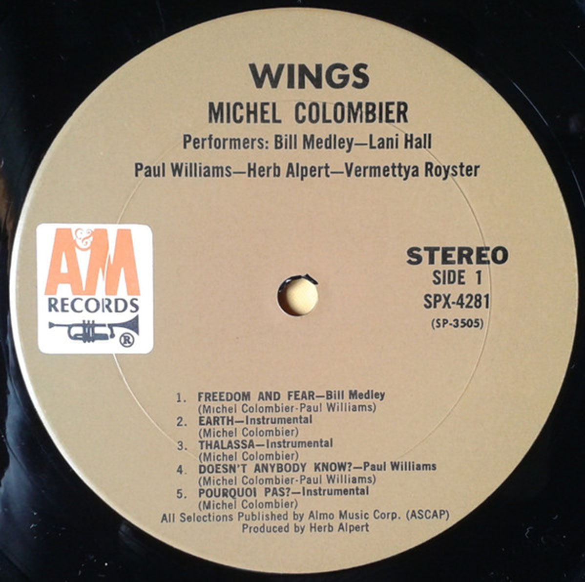 Michel Colombier – Wings - US Pressing