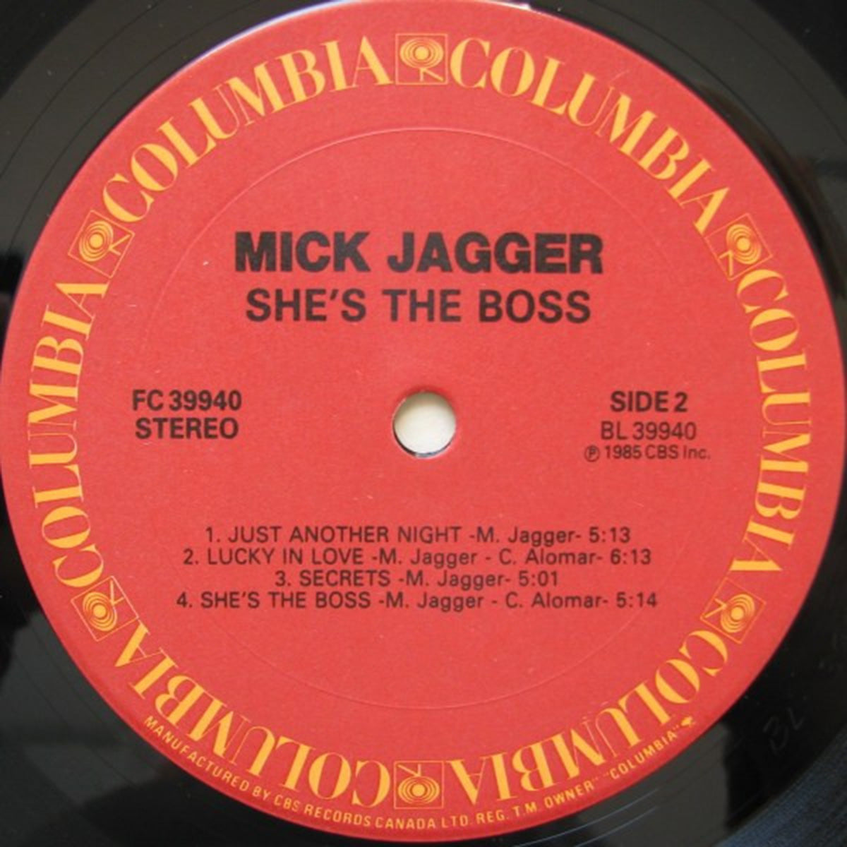 Mick Jagger – She's The Boss - 1985