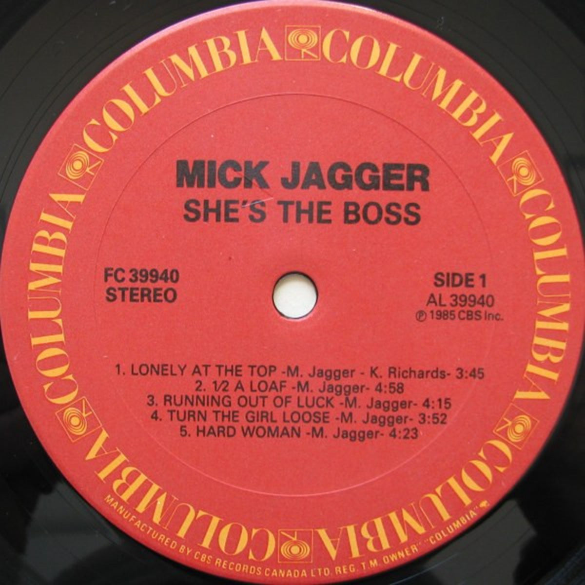 Mick Jagger – She's The Boss - 1985
