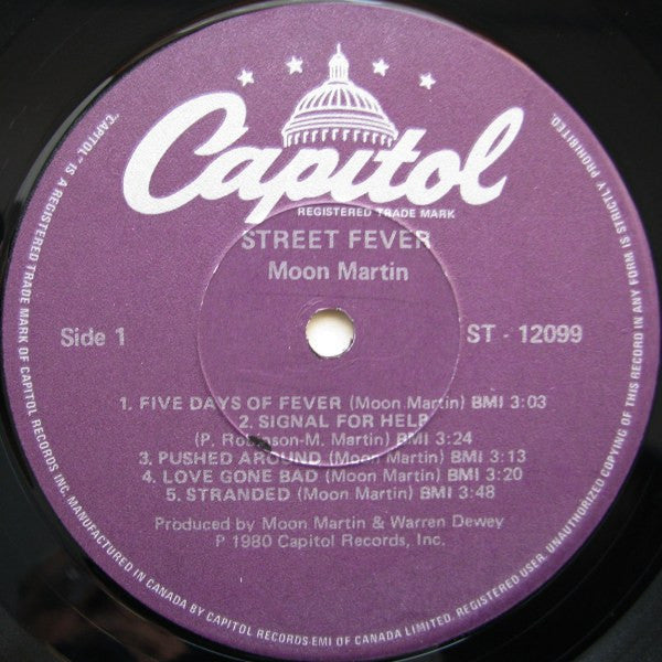Moon Martin – Street Fever - 1980