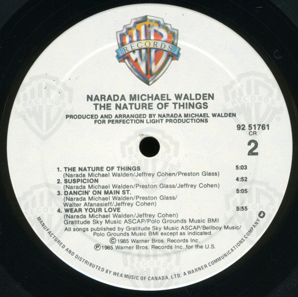 Narada Michael Walden – The Nature Of Things - 1985 - Vinyl Pursuit ...