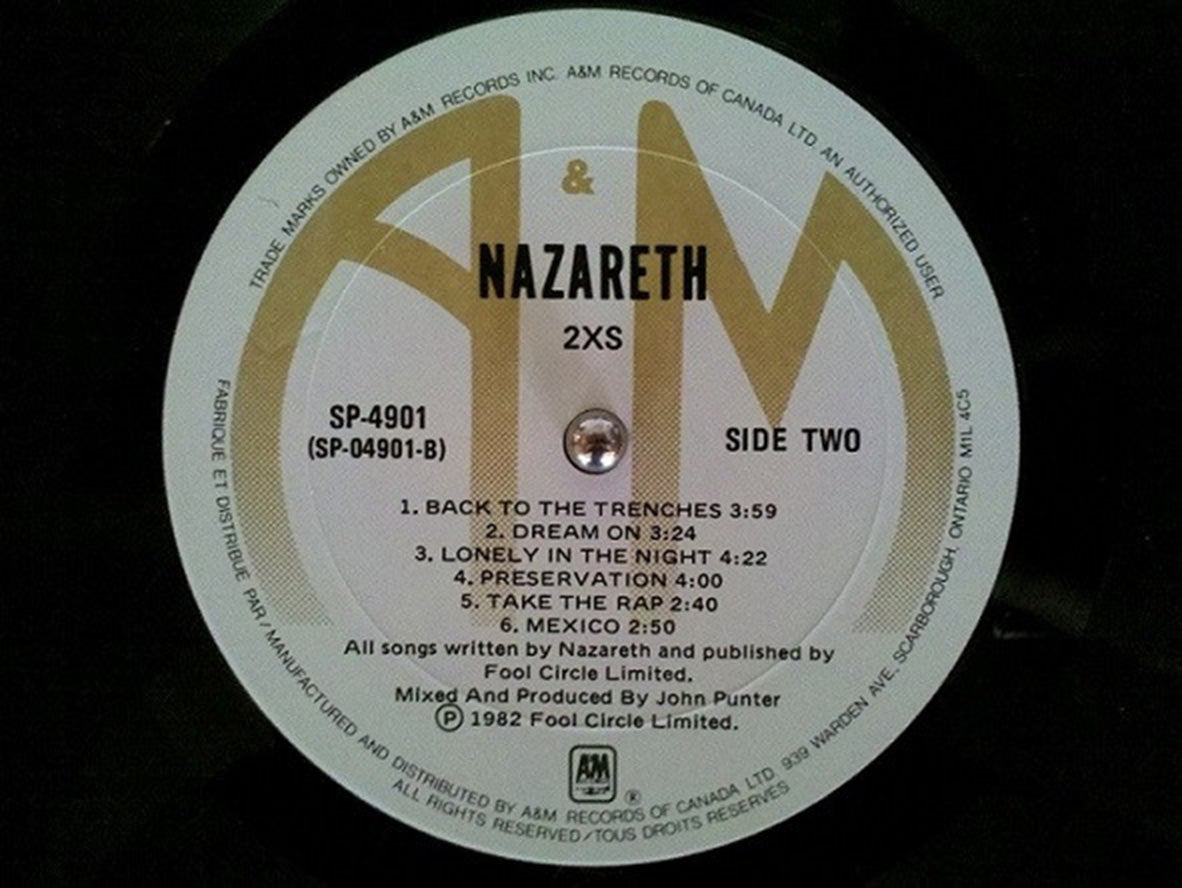 Nazareth – 2XS - 1982