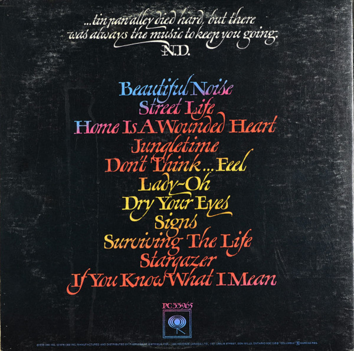 Neil Diamond – Beautiful Noise  -1976