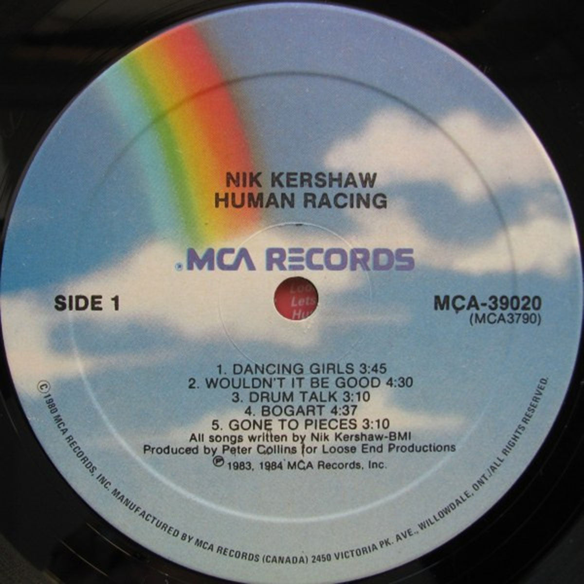 Nik Kershaw – Human Racing - 1984 Original – Vinyl Pursuit Inc