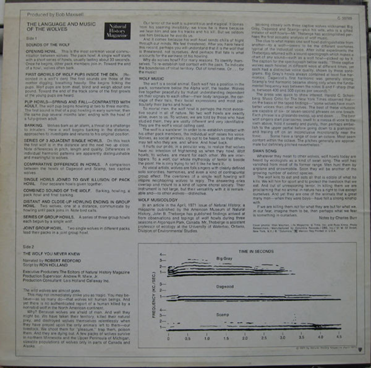The Language And Music Of The Wolves - 1971 Original, Sealed!