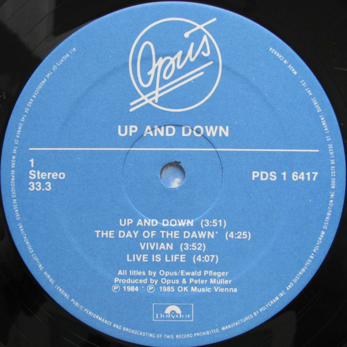 Opus – Up And Down VinylPursuit.com