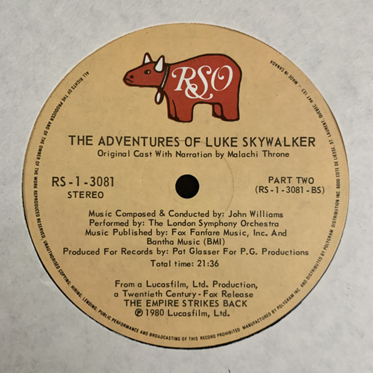 Star Wars & The Empire Strikes Back - The Adventures Of Luke Skywalker - Original Cast - RARE VinylPursuit.com