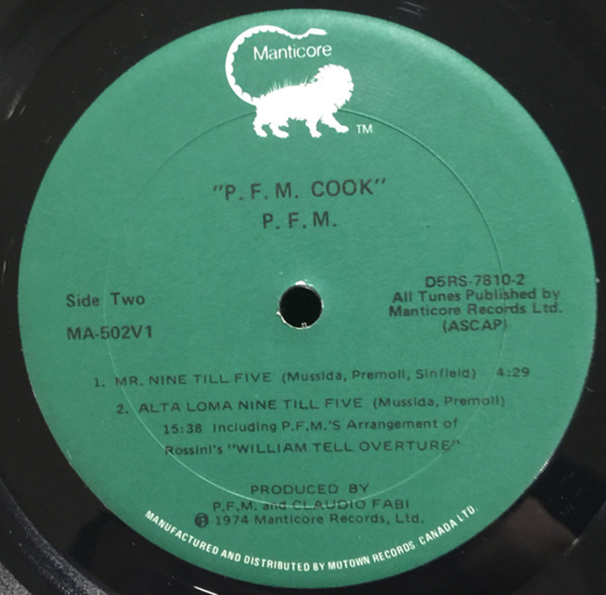 PFM - PFM Cook - 1975