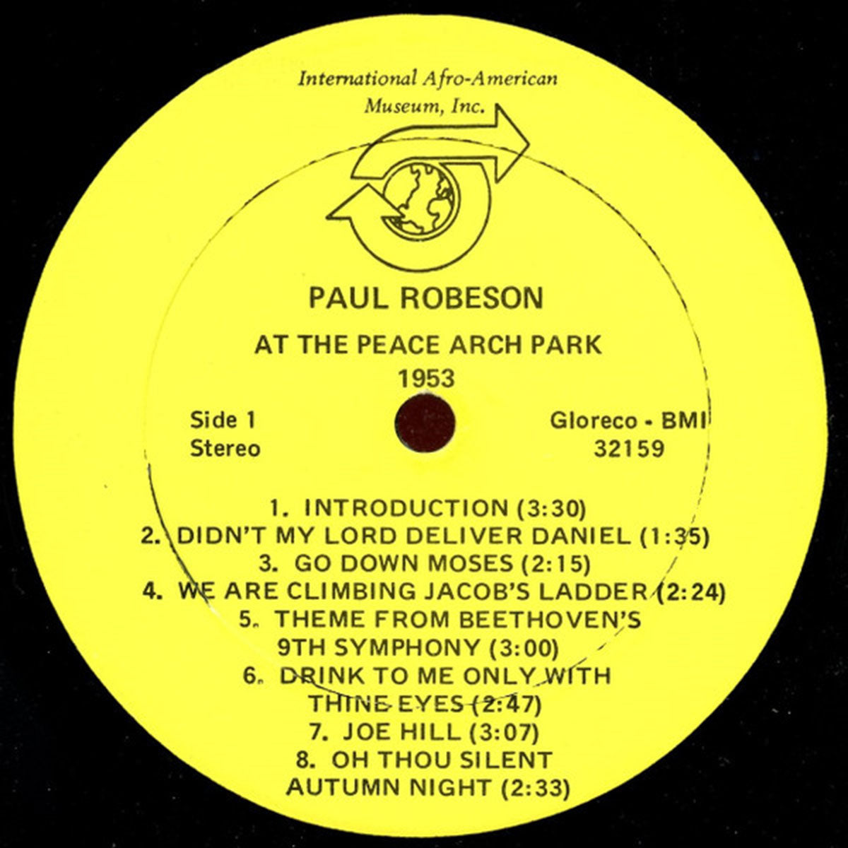 Paul Robeson – At The Peace Arch Park 1953 - US Pressing - Rare