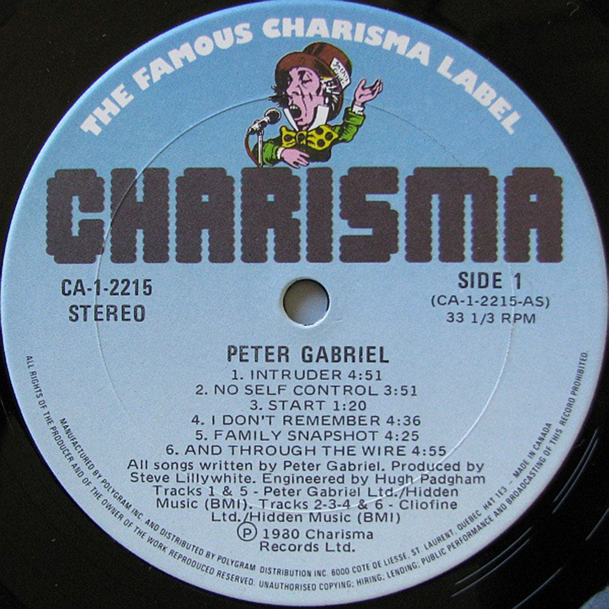 Peter Gabriel – Peter Gabriel VinylPursuit.com