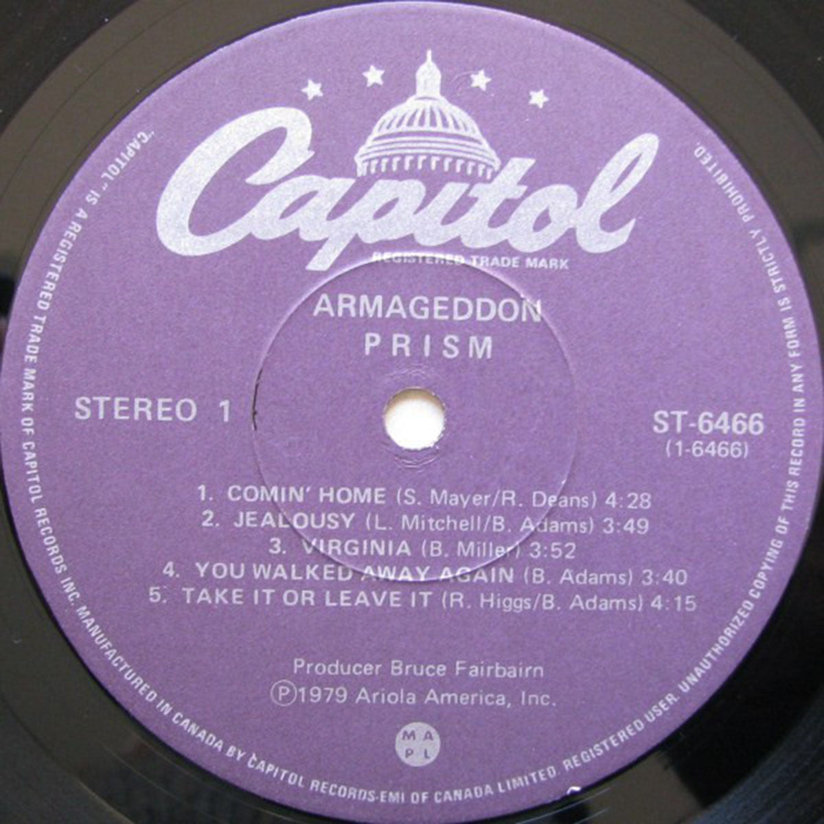 Prism – Armageddon - 1979 VinylPursuit.com