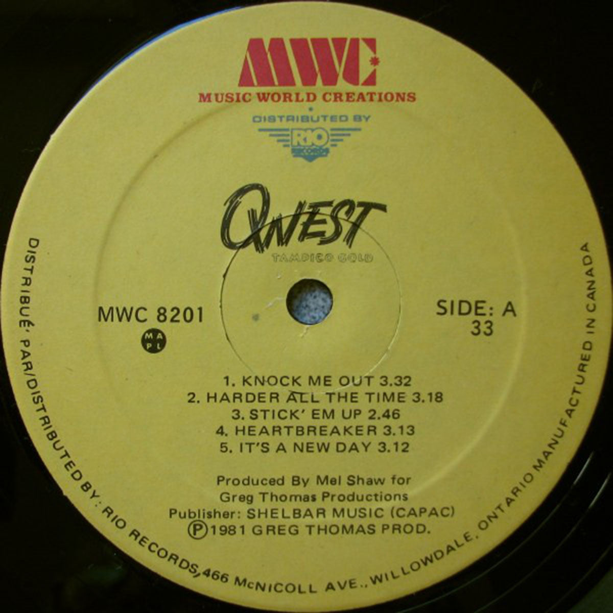 Qwest – Tampico Gold