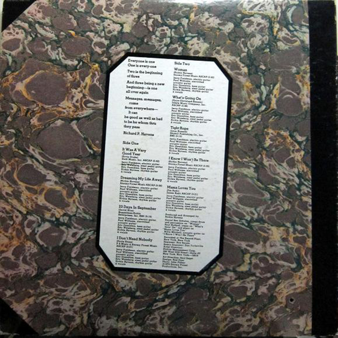 Richie Havens – Portfolio - 1973 Pressing