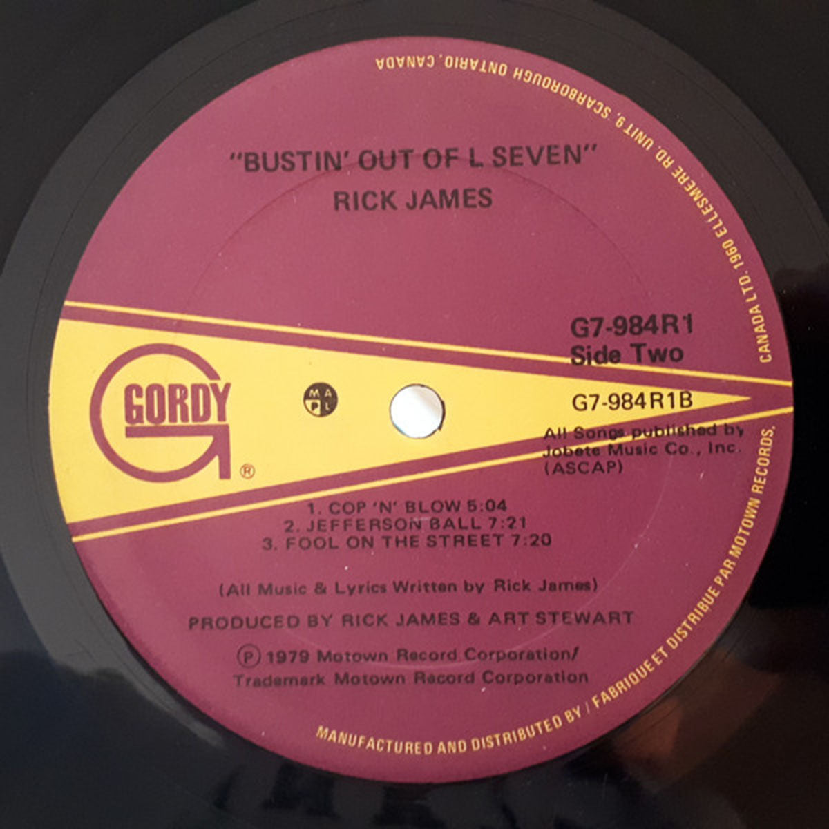 Rick James – Bustin' Out Of L Seven - 1979 US Pressing in Shrinkwrap!