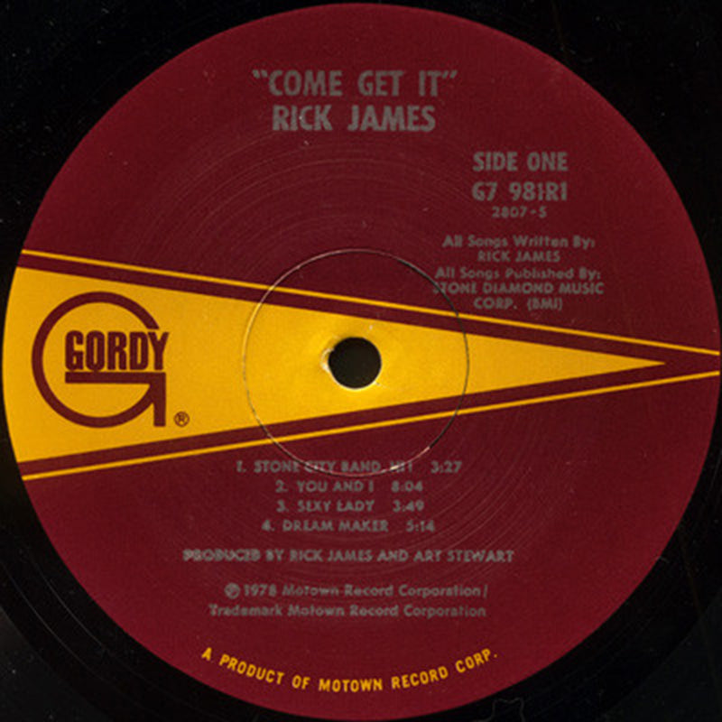 Rick James – Come Get It! US Pressing - 1978 US Pressing in Shrinkwrap!