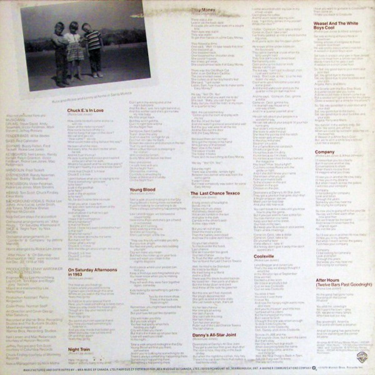 Rickie Lee Jones – Rickie Lee Jones - 1979 VinylPursuit.com