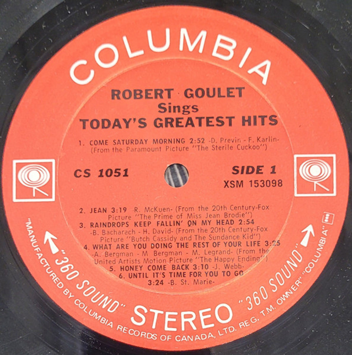 Robert Goulet – Robert Goulet Sings Today's Greatest Hits - 1970 in Shrinkwrap!