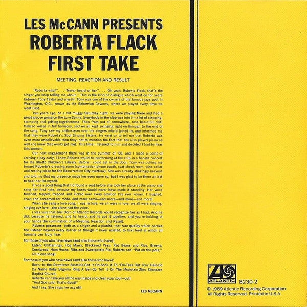 Roberta Flack – First Take - 1987 US Original!